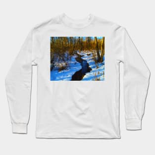 Spring landscape - digital painting Long Sleeve T-Shirt